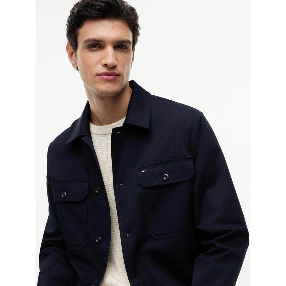 Tommy Hilfiger Cotton Blend Shirt Jacket